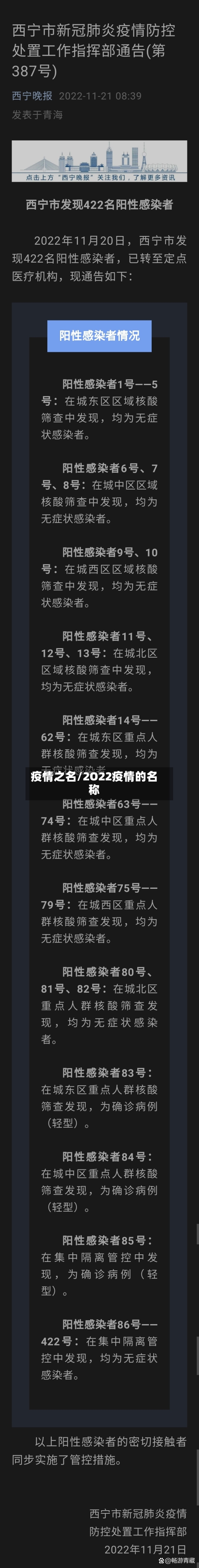 疫情之名/2O22疫情的名称
