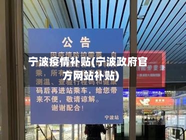 宁波疫情补贴(宁波政府官方网站补贴)