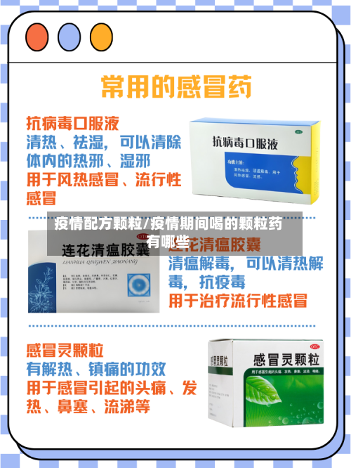 疫情配方颗粒/疫情期间喝的颗粒药有哪些