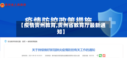 【疫情贵州教育,贵州省教育厅最新通知】-第2张图片