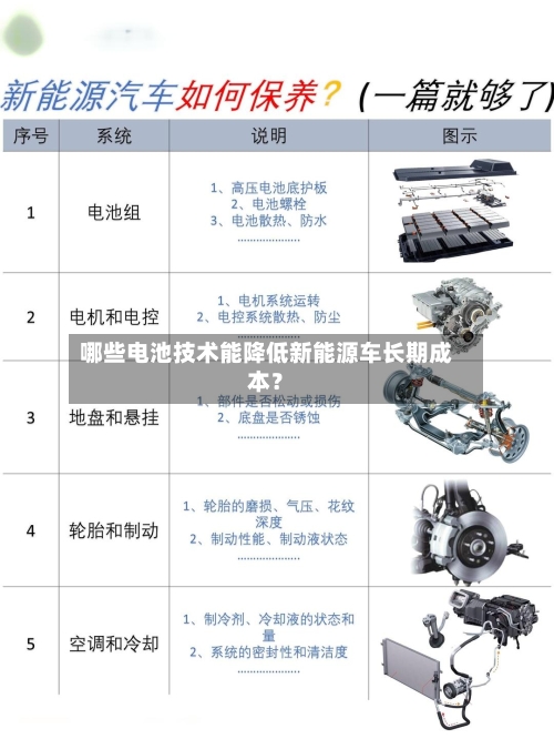 哪些电池技术能降低新能源车长期成本？