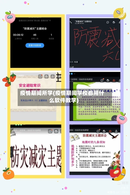 疫情期间所学(疫情期间学校都用什么软件教学)