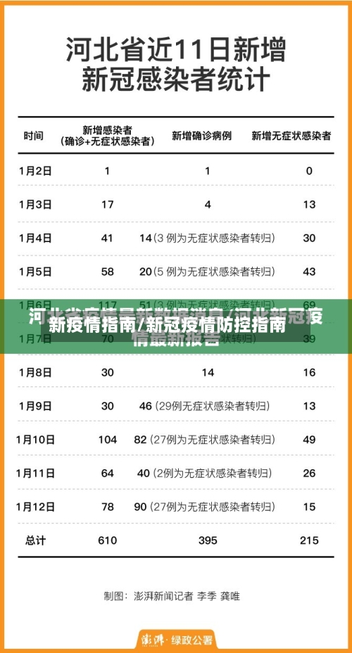 新疫情指南/新冠疫情防控指南