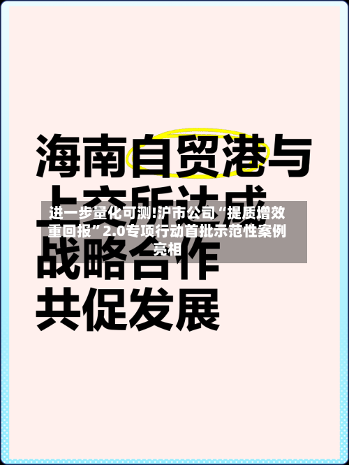 进一步量化可测!沪市公司“提质增效重回报	”2.0专项行动首批示范性案例亮相-第2张图片
