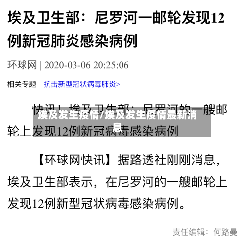 埃及发生疫情/埃及发生疫情最新消息-第2张图片