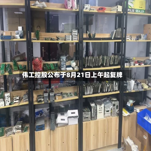 伟工控股公布于8月21日上午起复牌