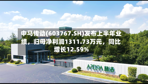 中马传动(603767.SH)发布上半年业绩，归母净利润1311.73万元，同比增长12.59%