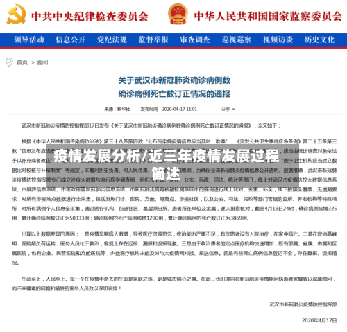 疫情发展分析/近三年疫情发展过程简述