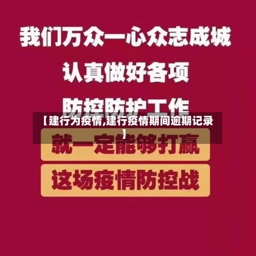 【建行为疫情,建行疫情期间逾期记录】-第3张图片