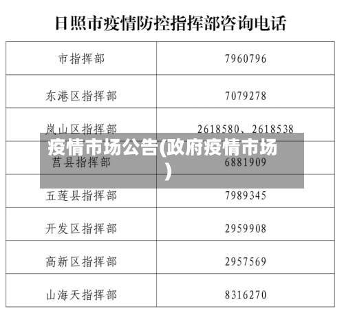 疫情市场公告(政府疫情市场)-第2张图片