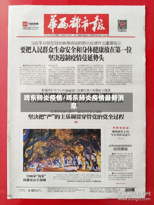 鸡东肺炎疫情/鸡东肺炎疫情最新消息